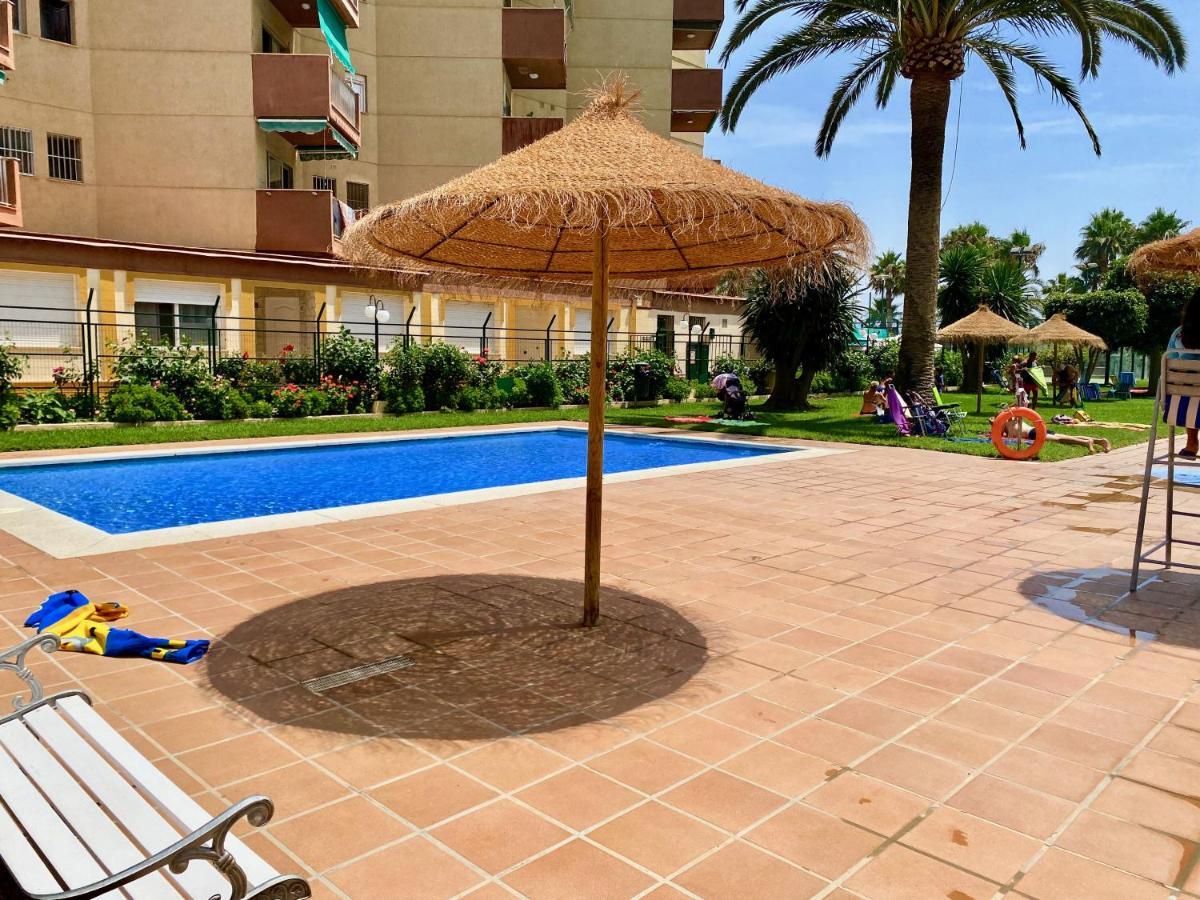 Genial Apartamento En 1A Linea De Playa Con Piscina Альмуньєкар Екстер'єр фото